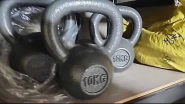 гирия: Гири 10 кг — классические чугунные с покрытием - Вес: 10 кг — 1