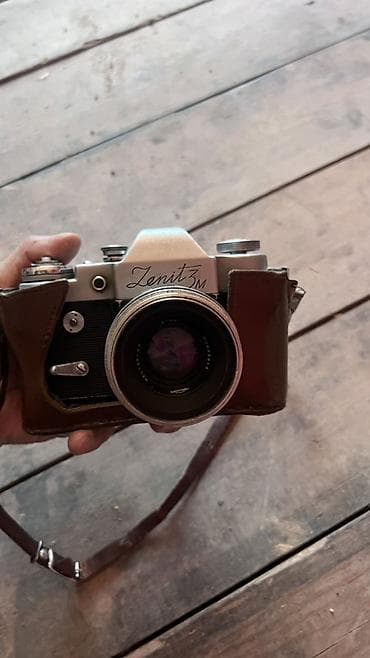 кружка с фото: Пленочный фотоаппарат Zenit-3M с объективом и кожаным полукейcом — 1