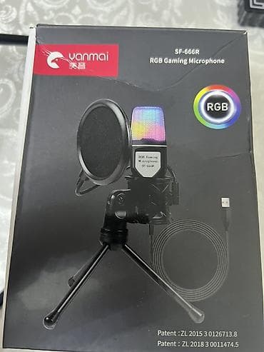 Игровой RGB USB-микрофон Yanmai SF-666R | Новый | Полный комплект