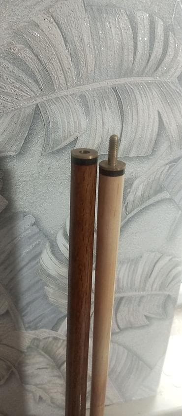 кий блярдный: Разборный кий для бильярда - Двухсоставной: комель из тёмного дерева — 1