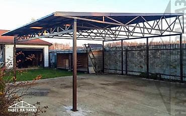 яшик для ключей: Навес, Односкатный, Металл, Профнастил, Новый, Установка — 2