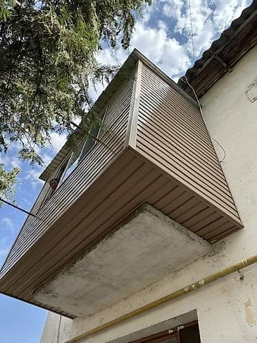 закрытие балкона: Обшивка и остекление балкона под ключ - Наружная отделка сайдингом — 3