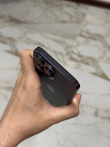 iphone 11 max: IPhone 14 Pro, Б/у, 128 ГБ, Deep Purple, Защитное стекло, 100 % — 3