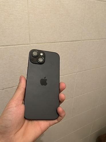 apple iphone 12 mini: IPhone 15, Б/у, 128 ГБ, Черный, Чехол, Коробка, 85 % — 3