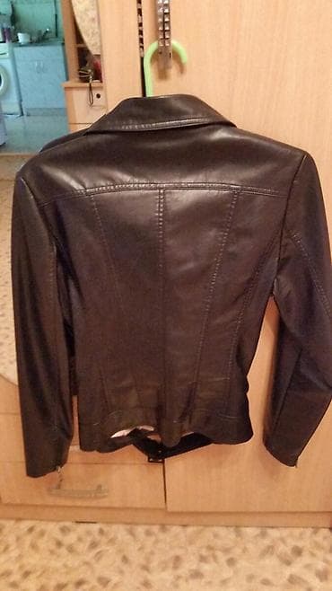 тёмно синего цвета: Кожанная куртка новая 44-46 размер. Цвет темно синий — 2