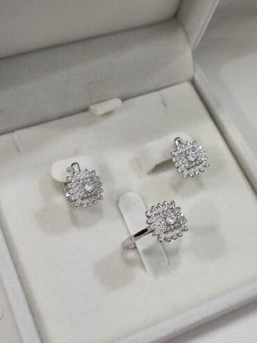 эксклюзивные свадебные пригласительные: Серебряный Набор под Бриллианты Серебро 925 пробы Качество отличное — 10