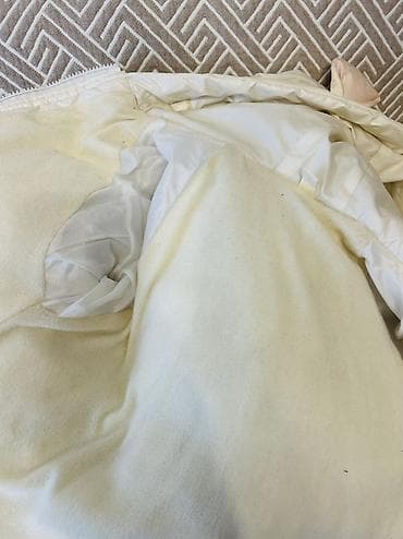 пошив верхней одежды: Теплая удлиненная куртка-пуховик с капюшоном «Единорог» на рост — 4