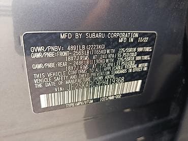 машина bwm: Subaru Forester: 2022 г., 2.5 л, Вариатор, Бензин, Кроссовер — 7