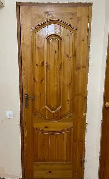 стекол: Двери для домов и квартир, Деревянная, Одностворчатая, Со стеклом, цвет - Коричневый — 2