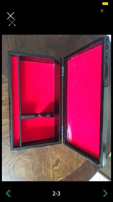 стол письменный б: Изящная шкатулка из натурального бамбука, переливающейся цвета морской — 3