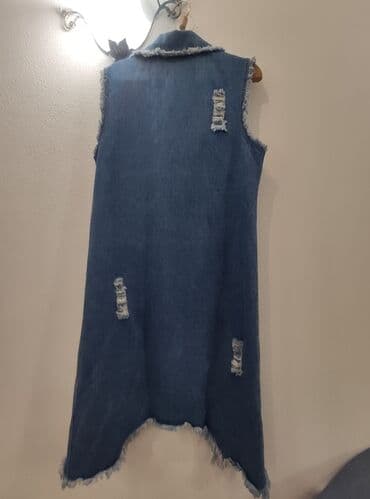 штапель узбекский фасоны платьев для дома: Другие жилеты XL, цвет - Голубой — 6