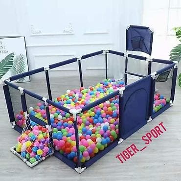 tiger: Манеж манеж манеж Детский игровой манеж с безопасной сеткой и — 1