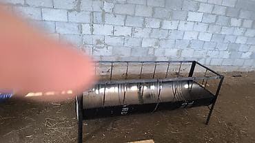 Башка жаныбарлар: Козырек-кормушка из металлической бочки для КРС/мелкого скота - — 3