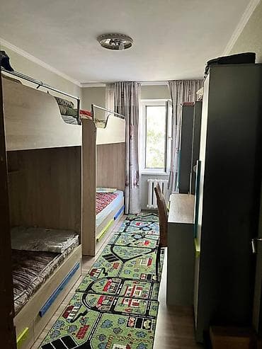 суточный квартира бишкек 2 комнат: 2 комнаты, Агентство недвижимости, Без подселения, С мебелью полностью — 4