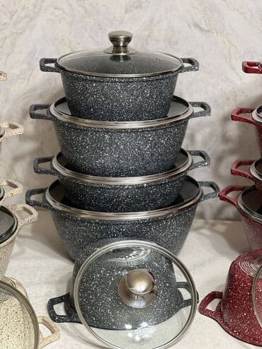набор чайник и пиалы: Казан-кастрюли антипригарные по складским ценам Есть самовывоз со — 3