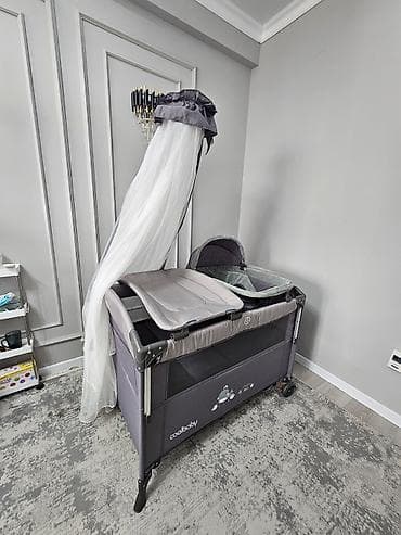 манеж для ребенка: Кроватка-манеж 9 в 1 COOLBABY для новорождённого Функциональный манеж — 3