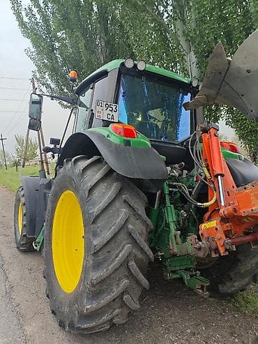 стойки на плуг: Трактор John Deere 6155M с навесным оборотным плугом Основные — 8