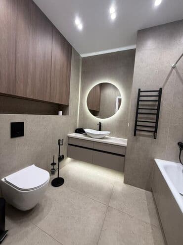 калыс ордодон квартира керек: 2 комнаты, 80 м², Элитка, 5 этаж, Дизайнерский ремонт — 9