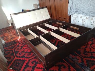 кровать двуспальная металлическая: Продаю двухспальный кровать в отличном состоянии ( пользовались год) — 6