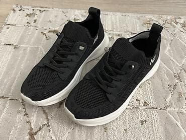Жеке буюмдар: Кроссовки повседневные, черные - Верх: дышащий трикотажный/вязаный — 2