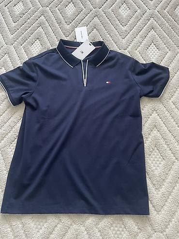 Футболки: Мужская футболка, M, Tommy Hilfiger, Новый, цвет - Синий, Самовывоз — 2