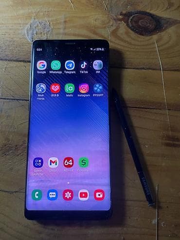 Samsung Galaxy Note 8, Б/у, 64 ГБ, цвет - Синий, 2 SIM