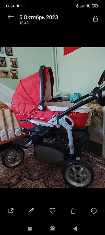 пег перего: Коляска Peg-Perego GT3 с люлькой Navetta XL люлька съемная и меняется — 3