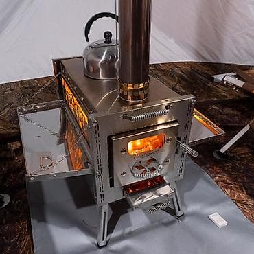 fire maple: Компактная походная печь-камин для палатки и аутдора. Идеально — 1