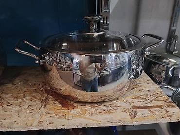 fire maple: Кастрюля-казан из нержавеющей стали с крышкой - Объем: 4 л (указано — 1