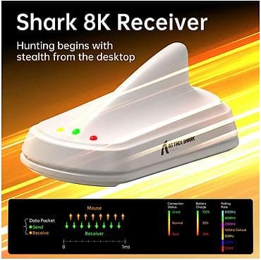 нинтендо свитч 2: 🦈 ATTACK SHARK V8 — Ультра-легкая эргономичная игровая мышь Создана — 5