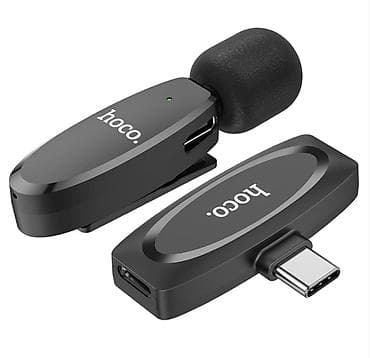 mic mini: L15 Crystal, петличный беспроводной микрофон с ресивером Type-C, 360° — 3