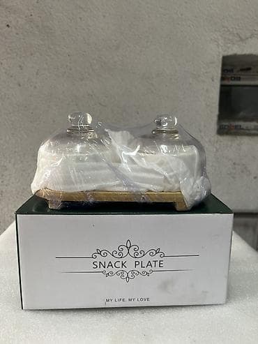 Десертно-снековый набор «Snack Plate» - Комплект из двух керамических at lalafo.kg Десертно-снековый набор «Snack Plate» - Комплект из двух керамических