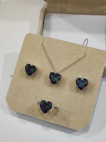 самые красивые свадебные платья в мире: Серебряный Набор Сердечка Серебро 925 пробы Дизайн Италия Размеры — 6