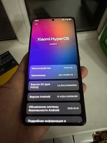 мобильный телефоны: Poco F5, Б/у, 256 ГБ, цвет - Черный, 2 SIM — 2