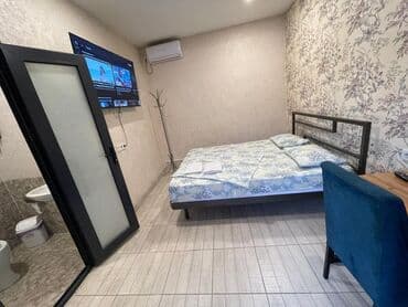 3комнатная квартира в аренду в оше: 1 комната, Душевая кабина, Постельное белье, Кондиционер — 3