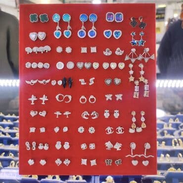 свадебные платья от производителя: Серьги гвоздики Серебро пробы 925 Дизайн Италия Для подробности пишите — 4