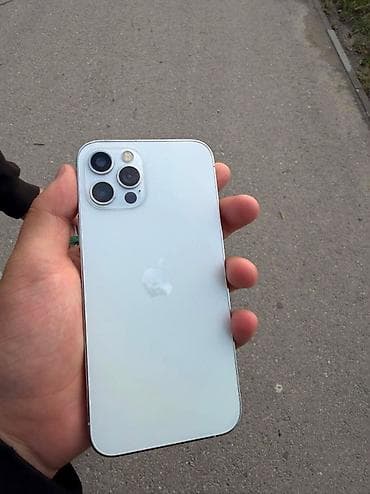 IPhone 12 Pro, Б/у, 128 ГБ, Серебристый, Чехол, 78 %
