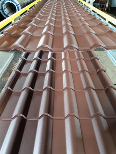 металлочерепицы: Металлочерепица банга-мини длина листа до 7,2м по заказу ширина 1,2 — 2