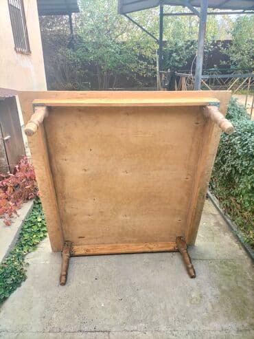 пищевой стол: Кухонный стол, Б/у, Прямоугольный, Нераскладной — 2