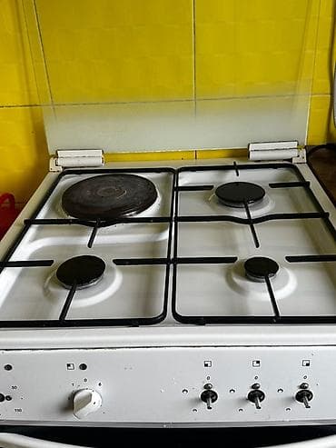 плита печка: Комбинированная плита с духовкой - Варочная поверхность: 4 конфорки — — 3