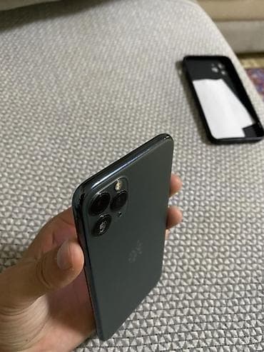 pro: IPhone 11 Pro Max, Б/у, 64 ГБ, Matte Midnight Green, Чехол, 82 % — 3
