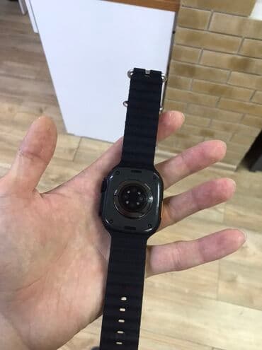 купить apple watch: Смарт-часы с прямоугольным дисплеем и черным ремешком. Apple Watch — 1