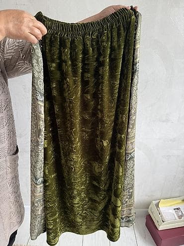 костюм лен: Костюм с юбкой, Миди, 3XL — 2
