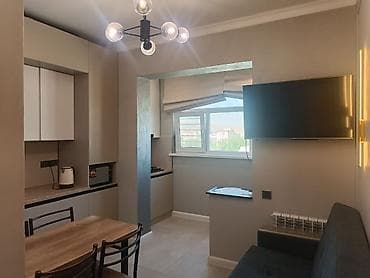 flat osh: 1 комната, 34 м², 12 мкр 106 серия, 9 этаж, Евроремонт — 7