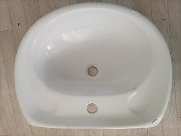 мойка с тумбой для ванной: Раковина для ванной, Особенности: Глянцевое, Овальная форма, Материал: Керамика — 3