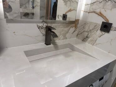 раковины и мойки: Раковина для ванной, Квадрат форма, Материал: Керамика — 6