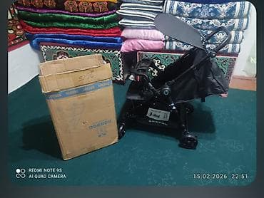 дарожные сумки: Коляска, цвет - Черный, Новый — 2