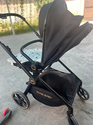 Коляскалар: Балдар арабасы, түсү - Кара, Колдонулган — 4