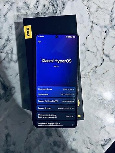 Apple iPhone: Poco F6, Б/у, 256 ГБ, цвет - Черный, 1 SIM — 6