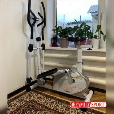 домашний велотренажёр: FAMILY SPORT Велотренажер и Эллиптический 2в1 в наличии Новый — 1